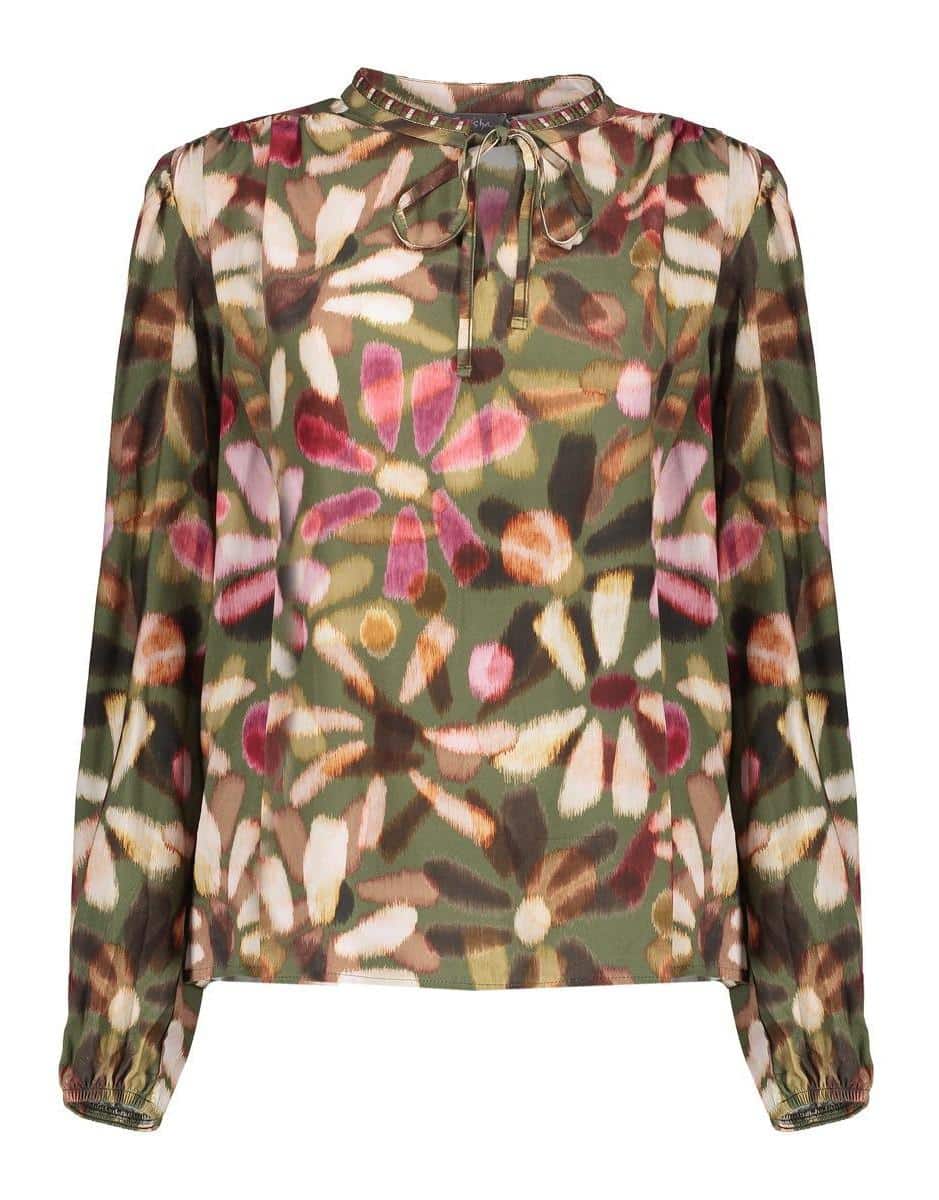 geisha geisha shirt bloemen 53650 20 bp 1bl3 n7e t1e3wx