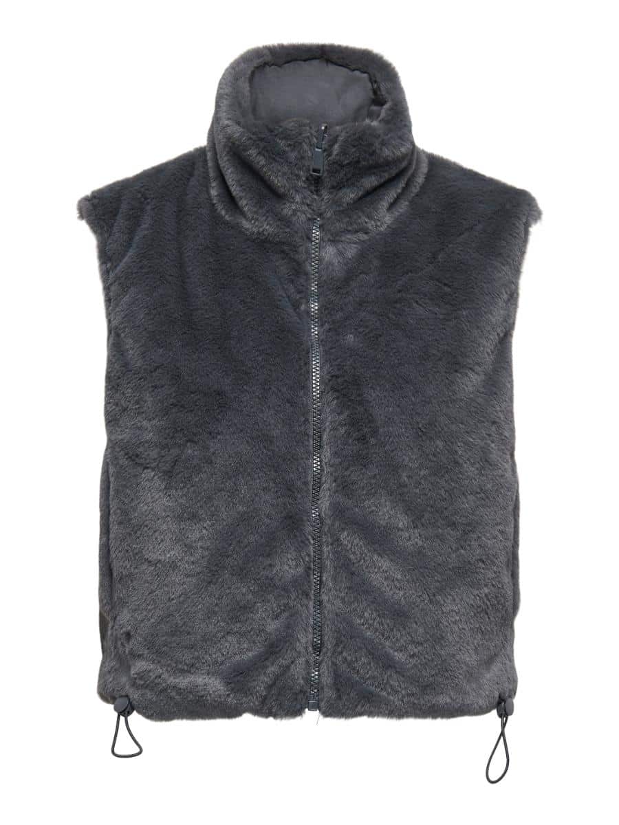 only only grijs gilet bont onldana bp 1bmt ne8 t2sf1f