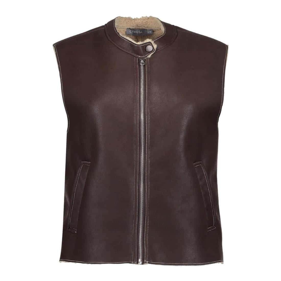 geisha geisha leren gilet 55847 19 bp 1bxa nlh t4bw9e