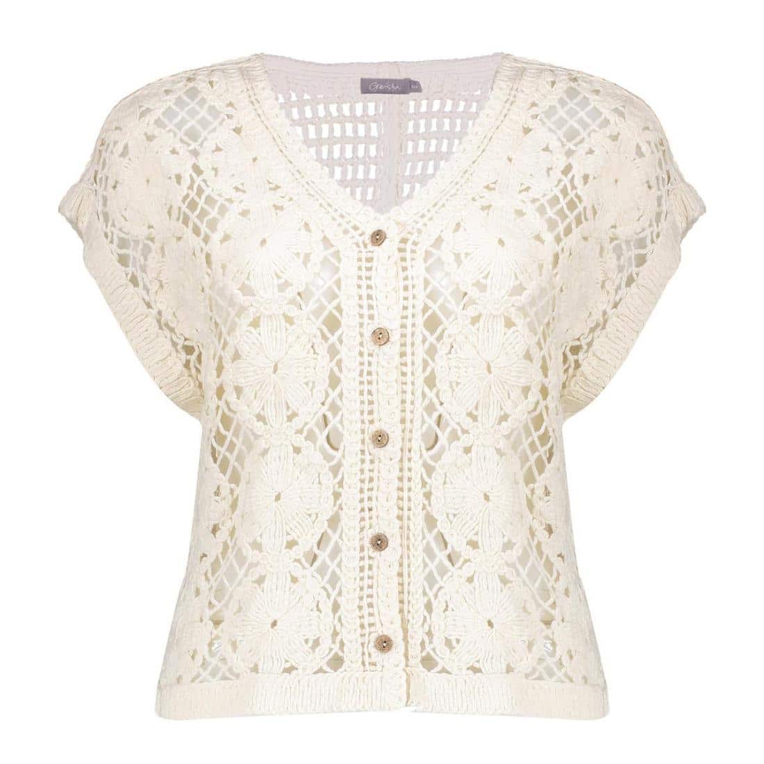 geisha geisha gehaakt vest 64001 10 bp 1cge obn tb4f1w